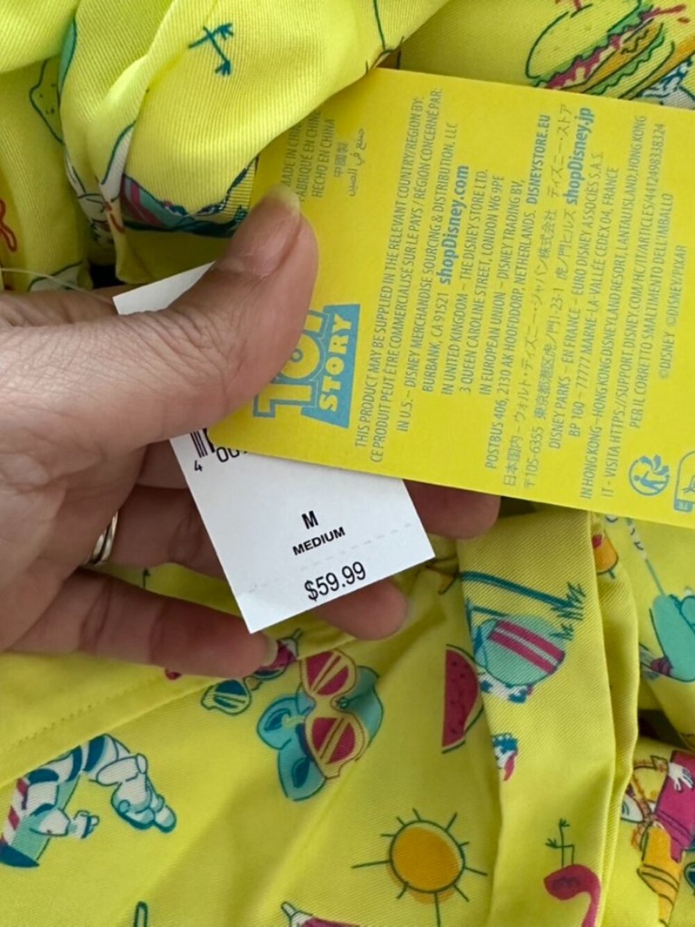 Disney Pixar Toy Story Summer Splash Collection Button Down Shirt - Picture 7 of 10